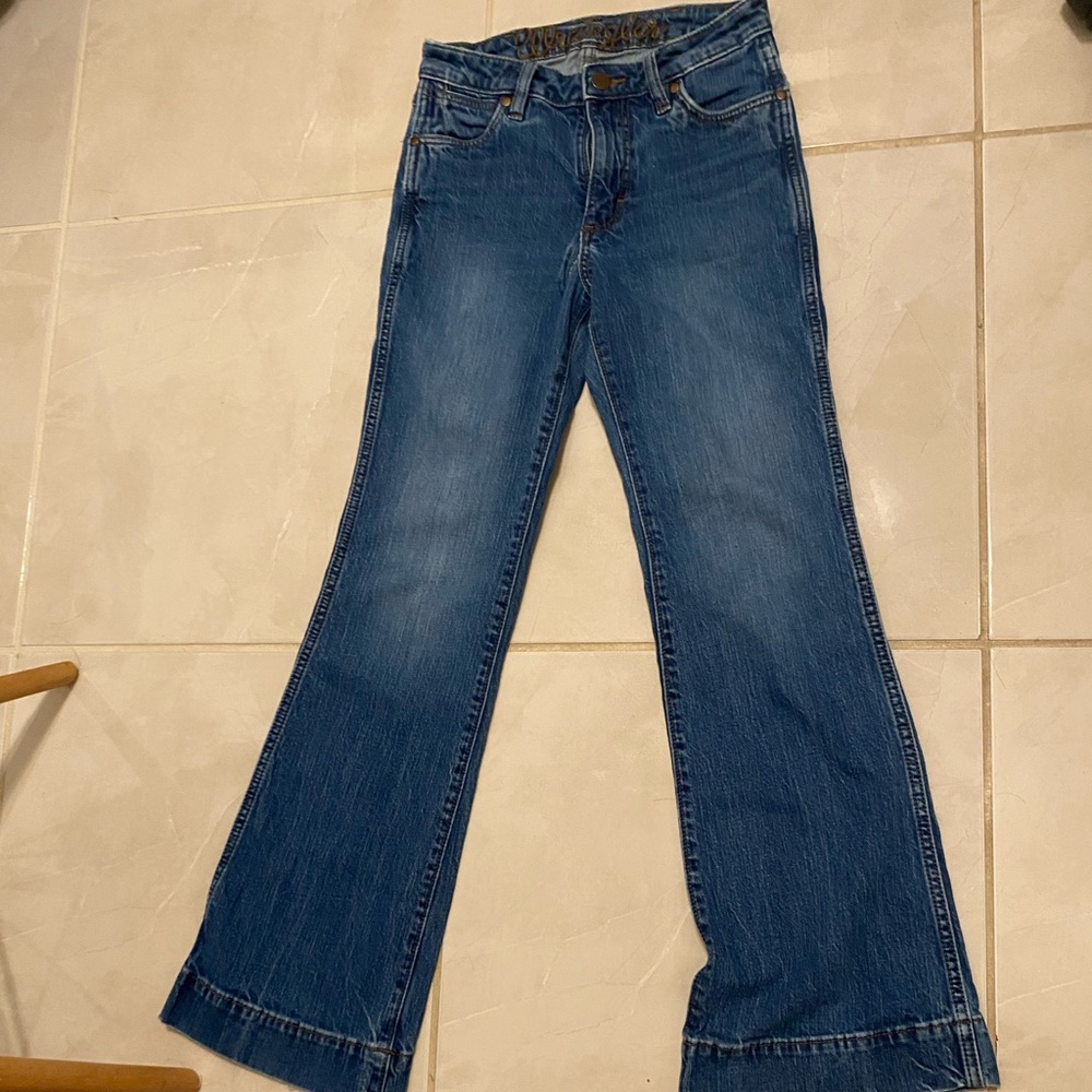 Women’s high rise trousers wrangler bootcut heavy worn